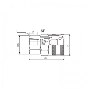 Conector Hembra - Rosca Hembra 3/8
