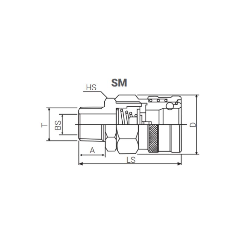 Conector Hembra - Rosca Macho 1/8