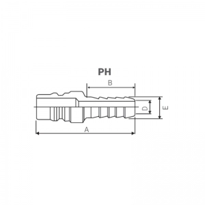 Conector Para Manguera Macho 1/8