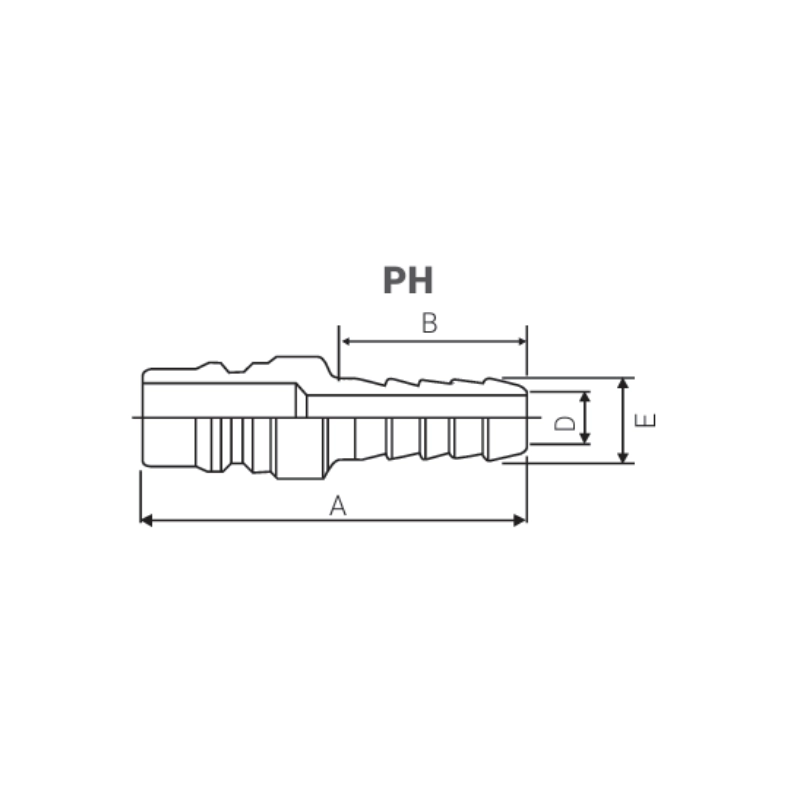 Conector Para Manguera Macho 3/8