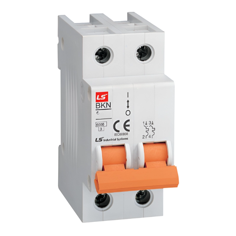 Minibreaker Riel Din 2 polos LG 63Amp 6kA 220V