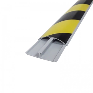 Canaleta Bicolor De piso Curva 60x13 Con Adhesivo