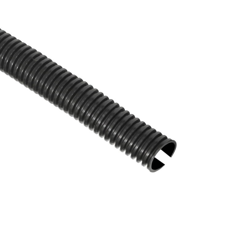 Coraza Negra Con Retardante A La Llama 22mm Abierta