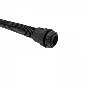 Coraza Nylon Con retardante A La Llama  Abierta 7mm 200m Negro