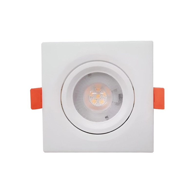 Bala Spot Led Integrado Cuadrado 7W Escualizable 3000K ILUMAX