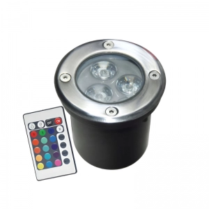 Bala LED De Piso 3W RGB ILUMAX