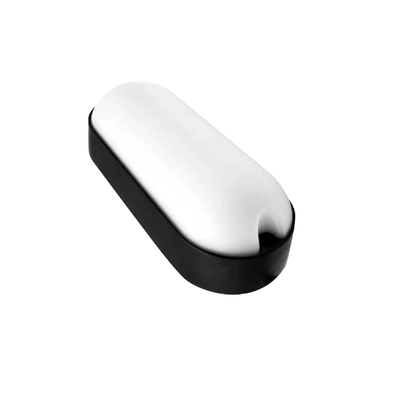 Tortuga Led Ovalada Con Marco Negro 12W Luz Blanca ILUMAX