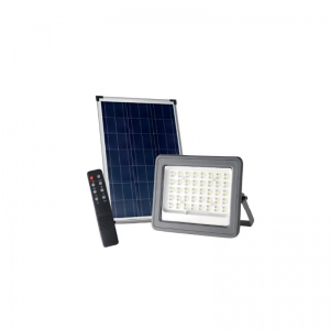 Reflector Solar Con Sensor y Control Remoto 60W Luz Blanca ILUMAX