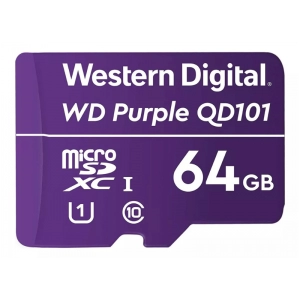 Microsd Wd Purple Clase 10 64Gb Para Videovigilancia
