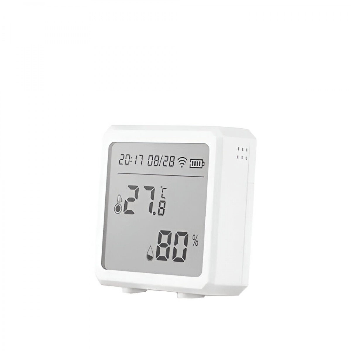 Detector De Temperatura Y Humedad Wifi Pantalla Lcd Compatible Alexa/Asistente Google