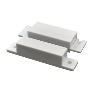 Contacto Magnético Para Puertas De Madera Normalmente Cerrado Color Blanco 64X19X12,8Mm