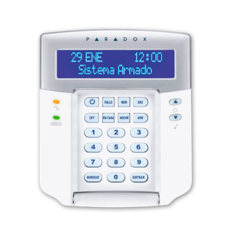 Teclado 32 Caracteres LCD Visualización De Zona En Tiempo Real
