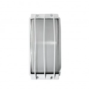 Aplique H38 Con Rejilla Rectangular Grande 60W Blanco