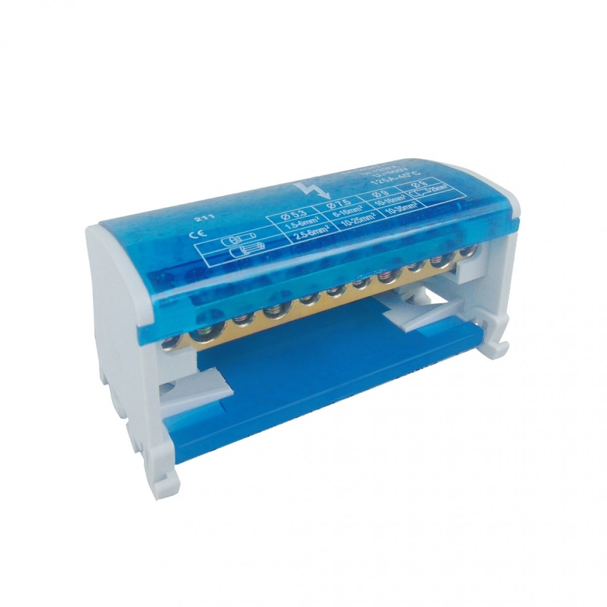 Conector De Distribución En Riel 2x7