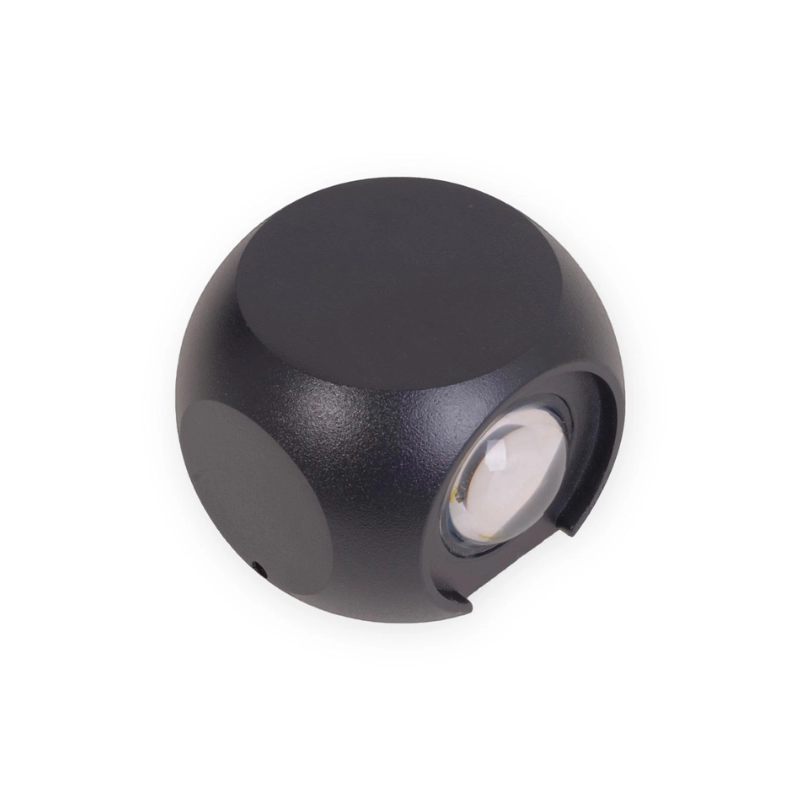 Aplique Led Ecoball 4W Negro 3000K Ecolite