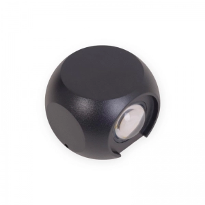 Aplique Led Ecoball 4W Negro 3000K Ecolite