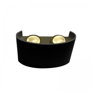 Aplique Led Wall-Ex4 4X1W 3000K Negro Ecolite