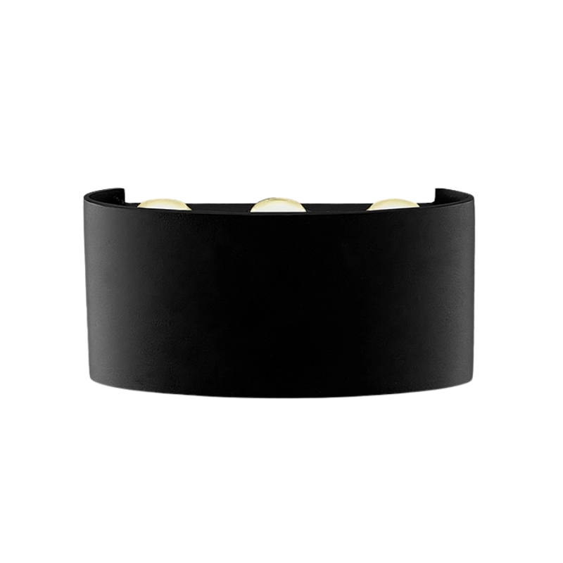 Aplique Led Wall-Ex6 6X1W 3000K Negro Ecolite