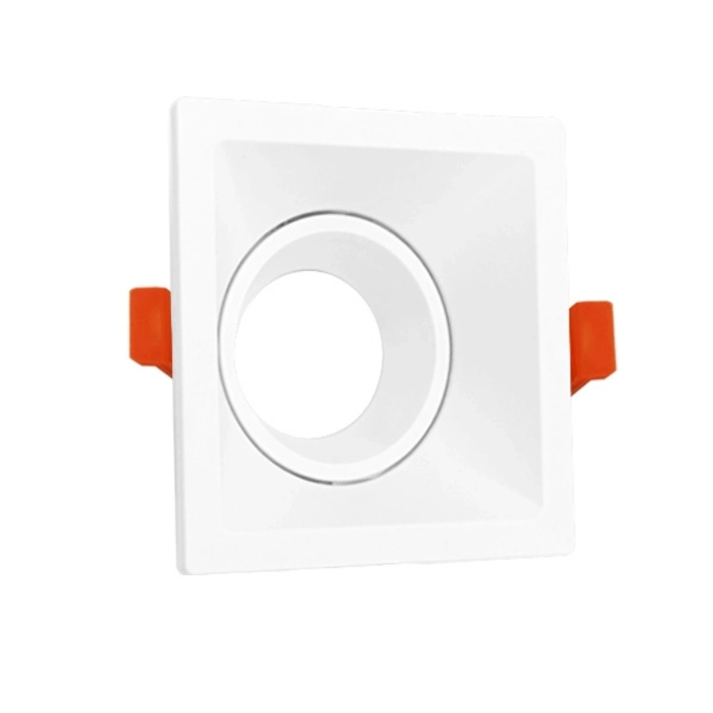 Bala Para Gu10 Recesada Cuadrado Blanca Ecolite