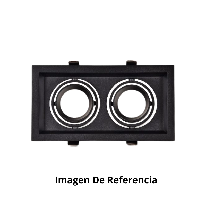 Bala Para Gu10 Tipo Kardan X 2 Blanca Aluminio Ecolite