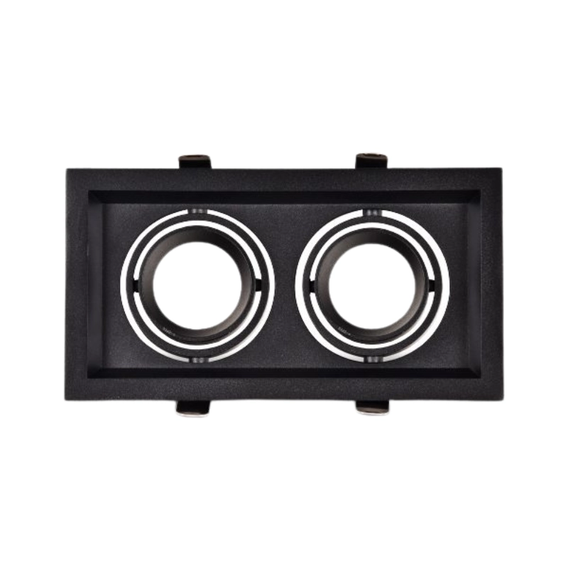 Bala Para Gu10 Tipo Kardan X 2 Negro Aluminio