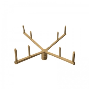 Pararrayos Franklin T8 Bronce 8 Puntas