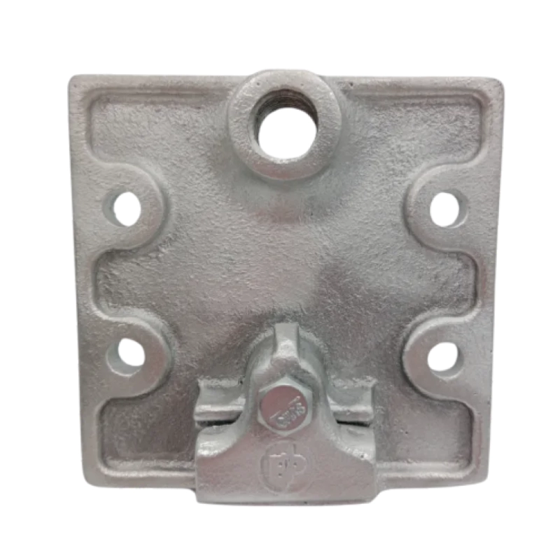 Base Captadora Cuadrada Horizontal Aluminio Rosca 5/8