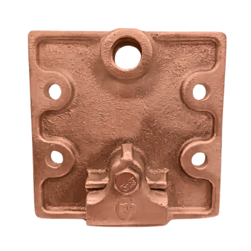 Base Captadora Cuadrada Horizontal Cobre Rosca 16MM