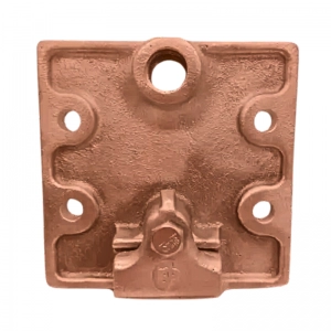 Base Captadora Cuadrada Horizontal Cobre Rosca 16MM