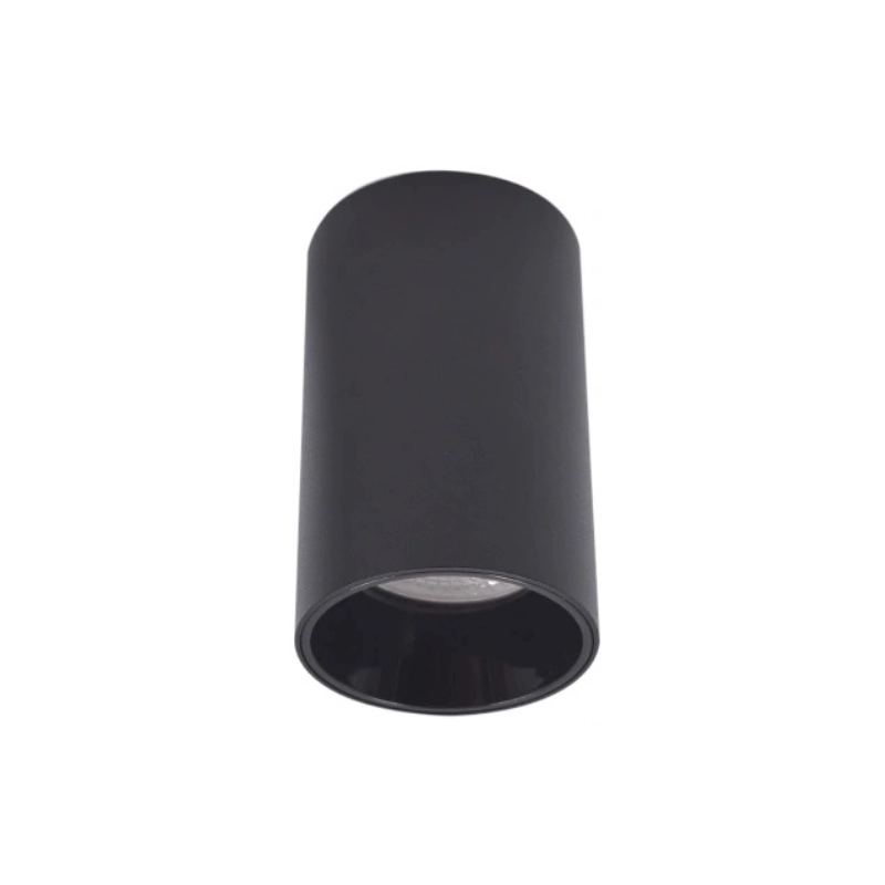 Cilindro Gu10 Slim Negro Aluminio Ecolite