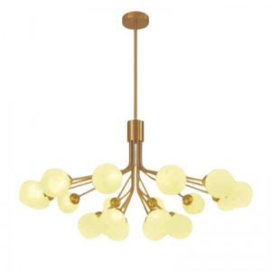 Luminaria Colgante 18Xe27 Ramo Dorado Ecolite