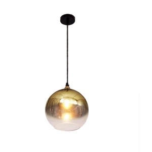 Luminaria Colgante E27 Globo Gris Arena