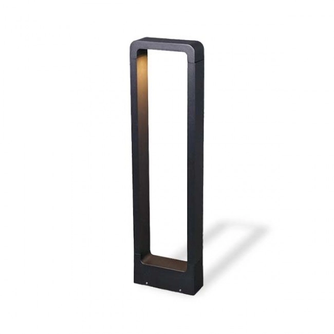 Poste Led Arco Negro 10W 3000K Ecolite