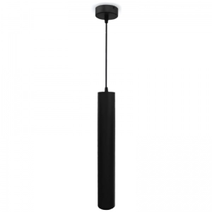 Luminaria Colgante Gu10 Negra Cilindro