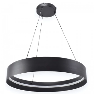 Luminaria LED colgante 50W Circular Negro Ecolite