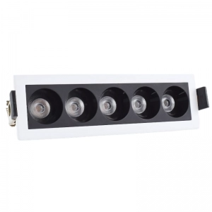Luminaria Lineal LED Ddownlight 10W de Incrustar 3000K Ecolite