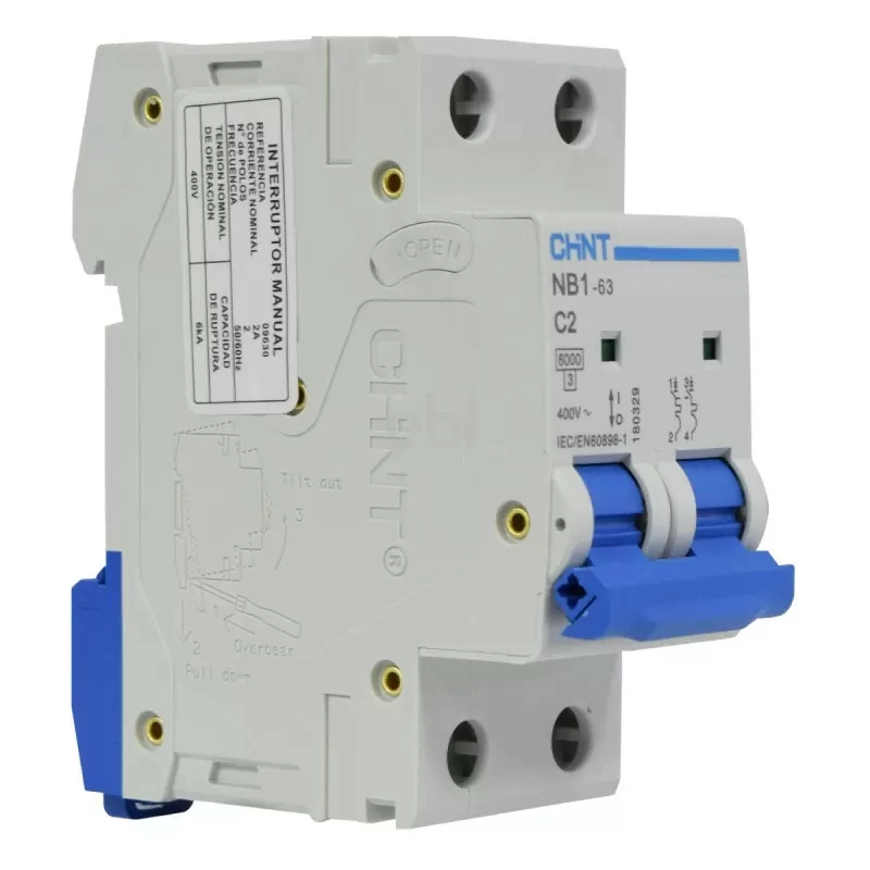 Breaker Montaje Riel 2 Polos 3A Chint