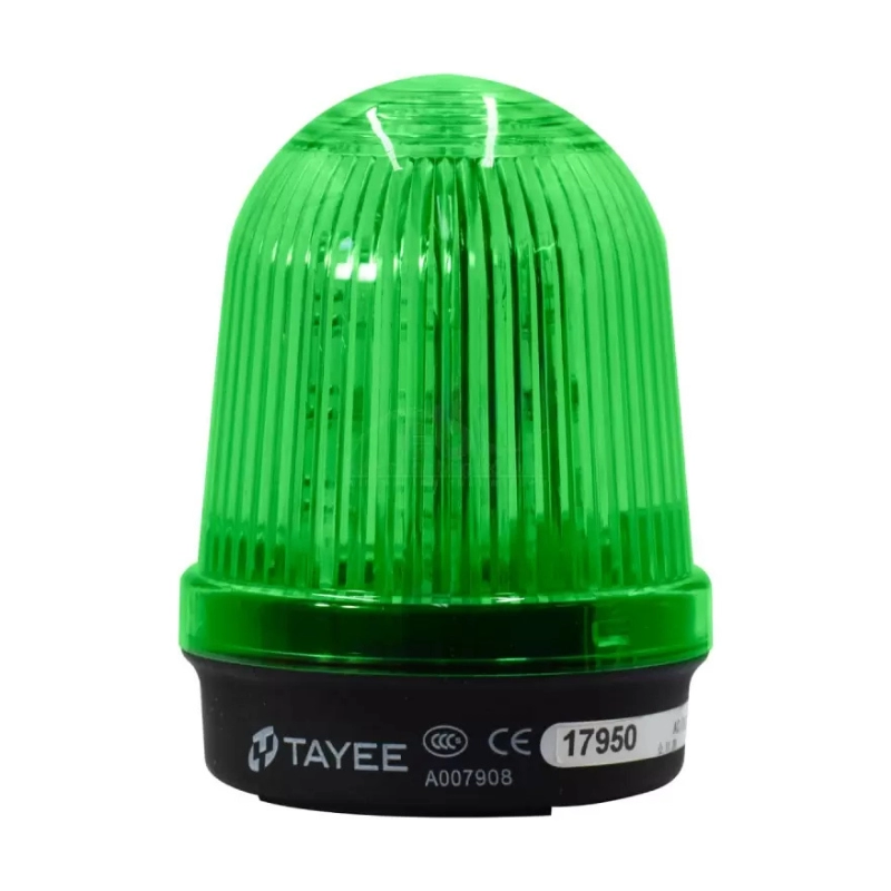 Baliza Rotativa Tipo Led IP65 Verde De Sobreponer  Tayee