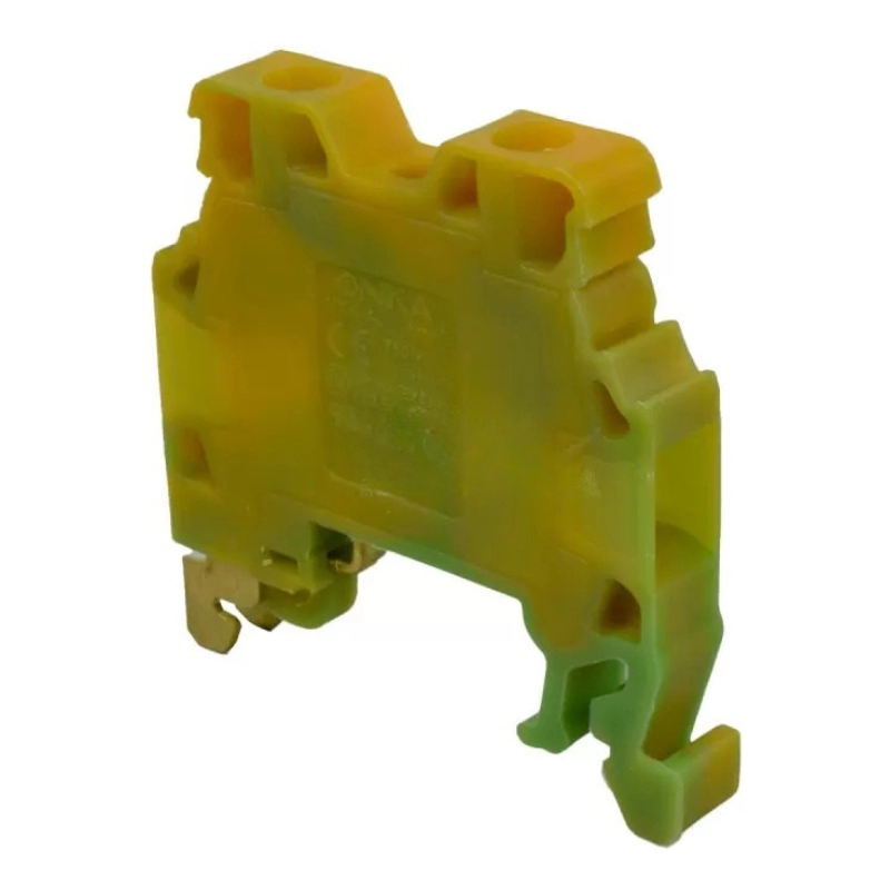 Bornera Atornillable Onka 32A/750Vac 4Mm2 Amarillo+Verde