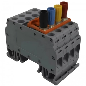 Bornera Corto Circuitable 50A/750V 10Mm2 Gris