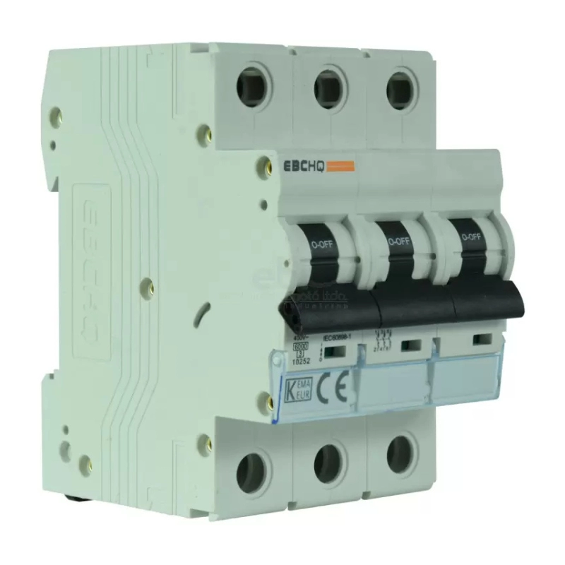 Breaker Montaje Riel 3A 6kA 3 Polos