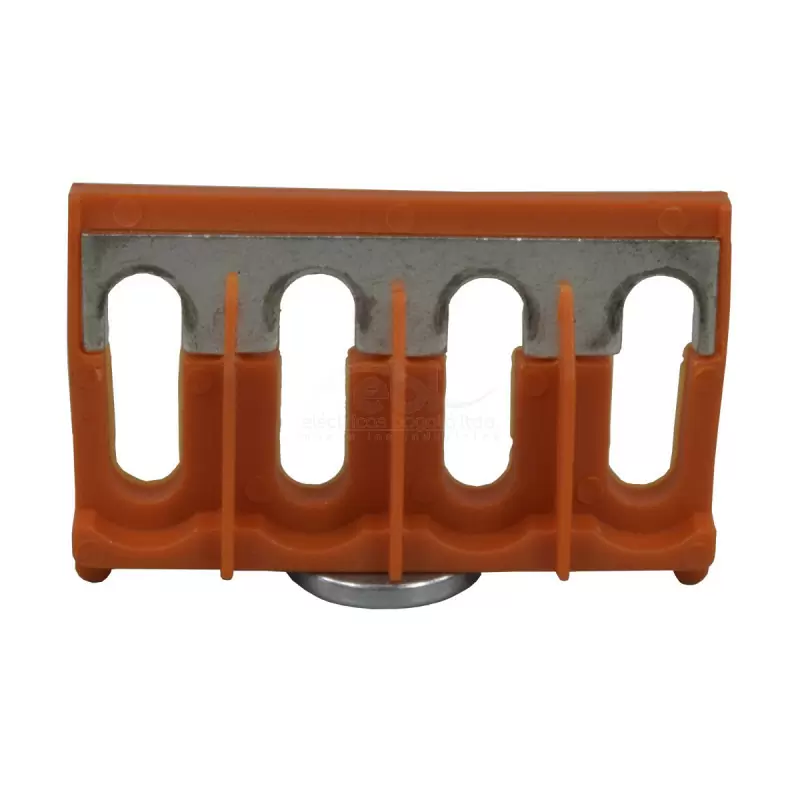 Puente 4 Polos x 10Mm² Atornillable Cortocircuitable