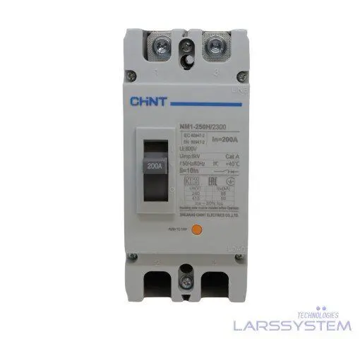 Breaker Industrial Chint 2 Polos 200A, 690V 250H
