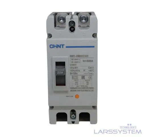 Breaker Industrial Chint 2 Polos 225A, 690V 250H