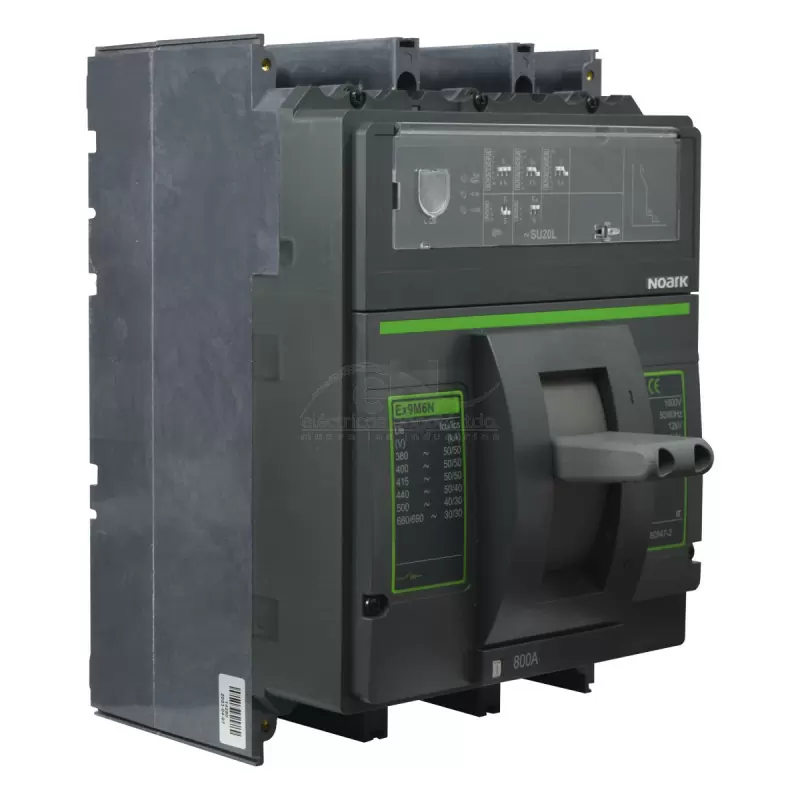 Breaker Caja Moldeada Ac Noark 800A,50Ka @415 Vac, Ics = 100% Icu