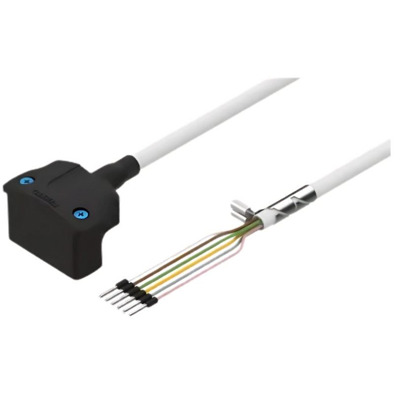 Cable De Conexión Para Motores 2.5 Metros, Acodada, 15 hilos