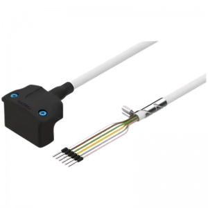 Cable De Conexión Para Motores 2.5 Metros, Acodada, 15 hilos