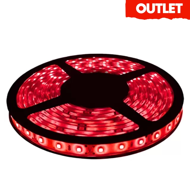 Cinta Led 110V Directa Ip20 Rollo 10 Metros Rojo
