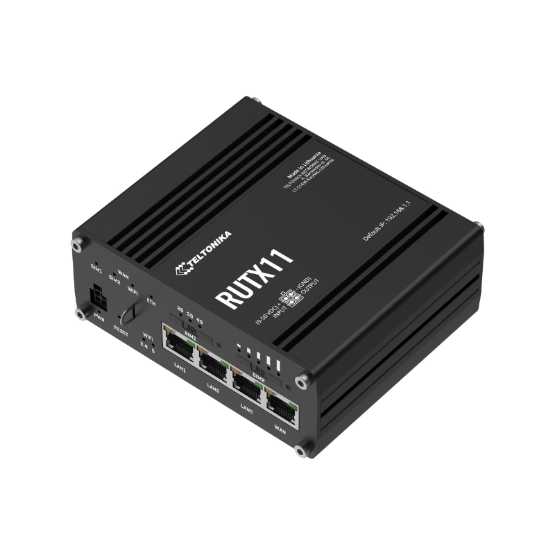 Router Industrial 4x RJ45, 1x  USB-A