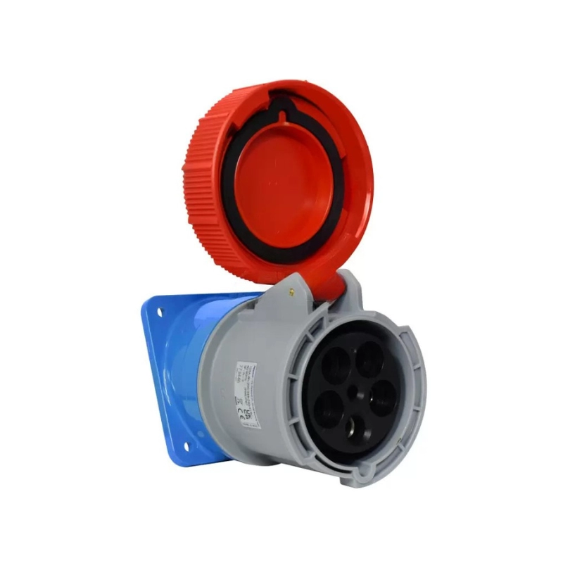 Toma De Incrustar Inclinada XCEE 6H 125A 400VAC 3P + T